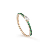 Smeraldi Fedine ring in rose gold