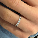 Anello Fedina 5 Diamanti 0.24kt in Oro Bianco-Anelli-GRANARELLI-Gioielleria Granarelli