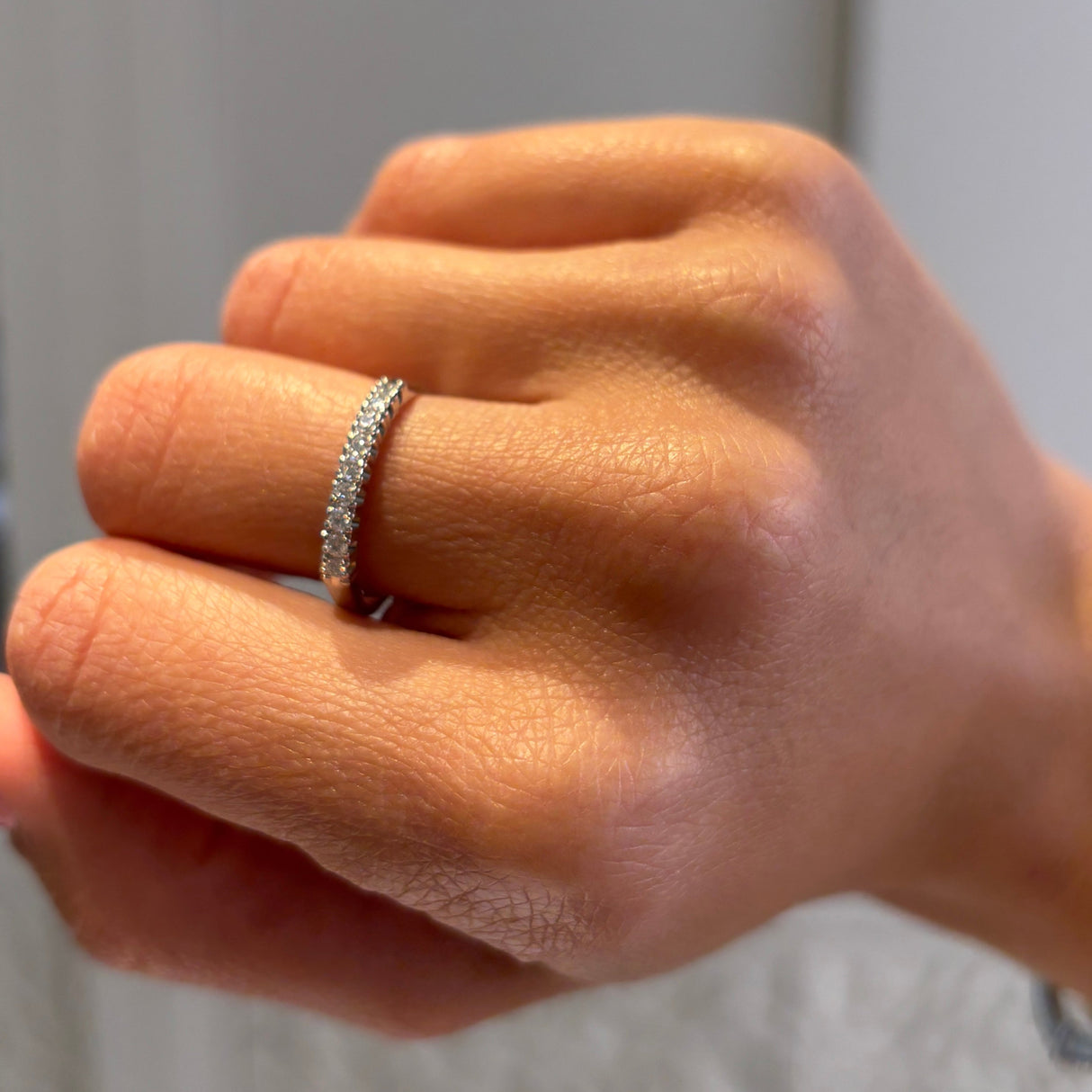 Anello diamanti 0.20kt in Oro Bianco