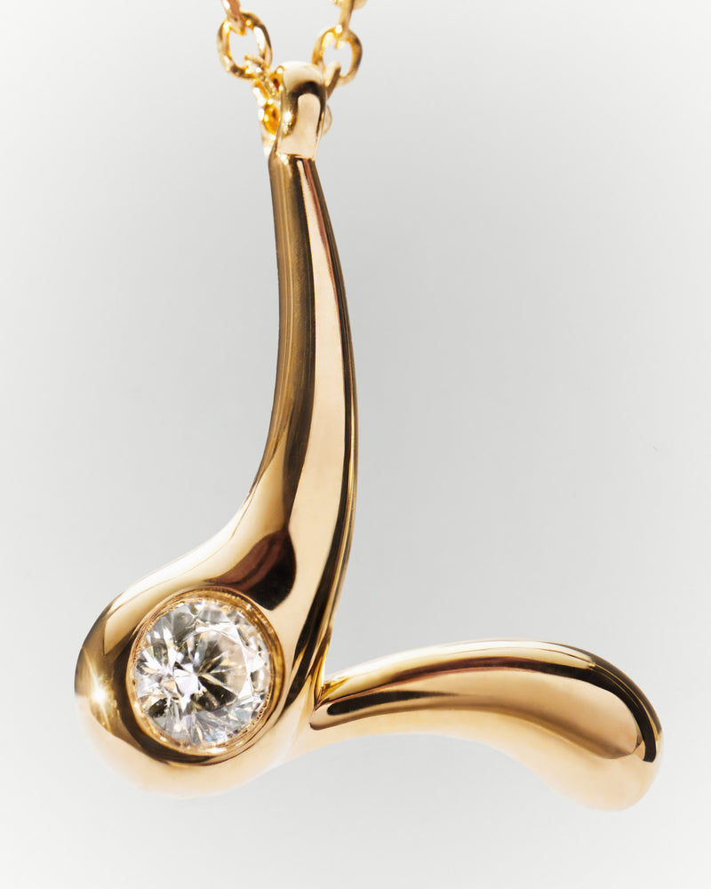Collana con pendente iniziale L