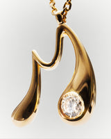 Collana con pendente iniziale M