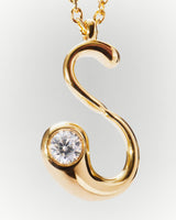 Collana con pendente iniziale S