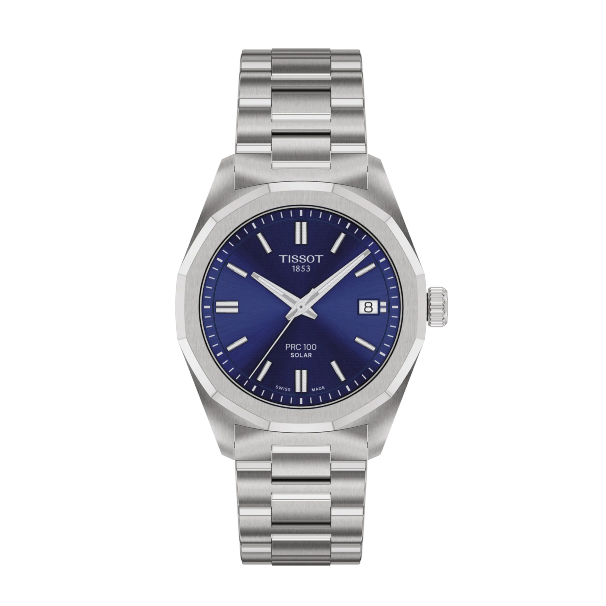 PRC 100 Solar Quarzo 34 mm Blu Acciaio