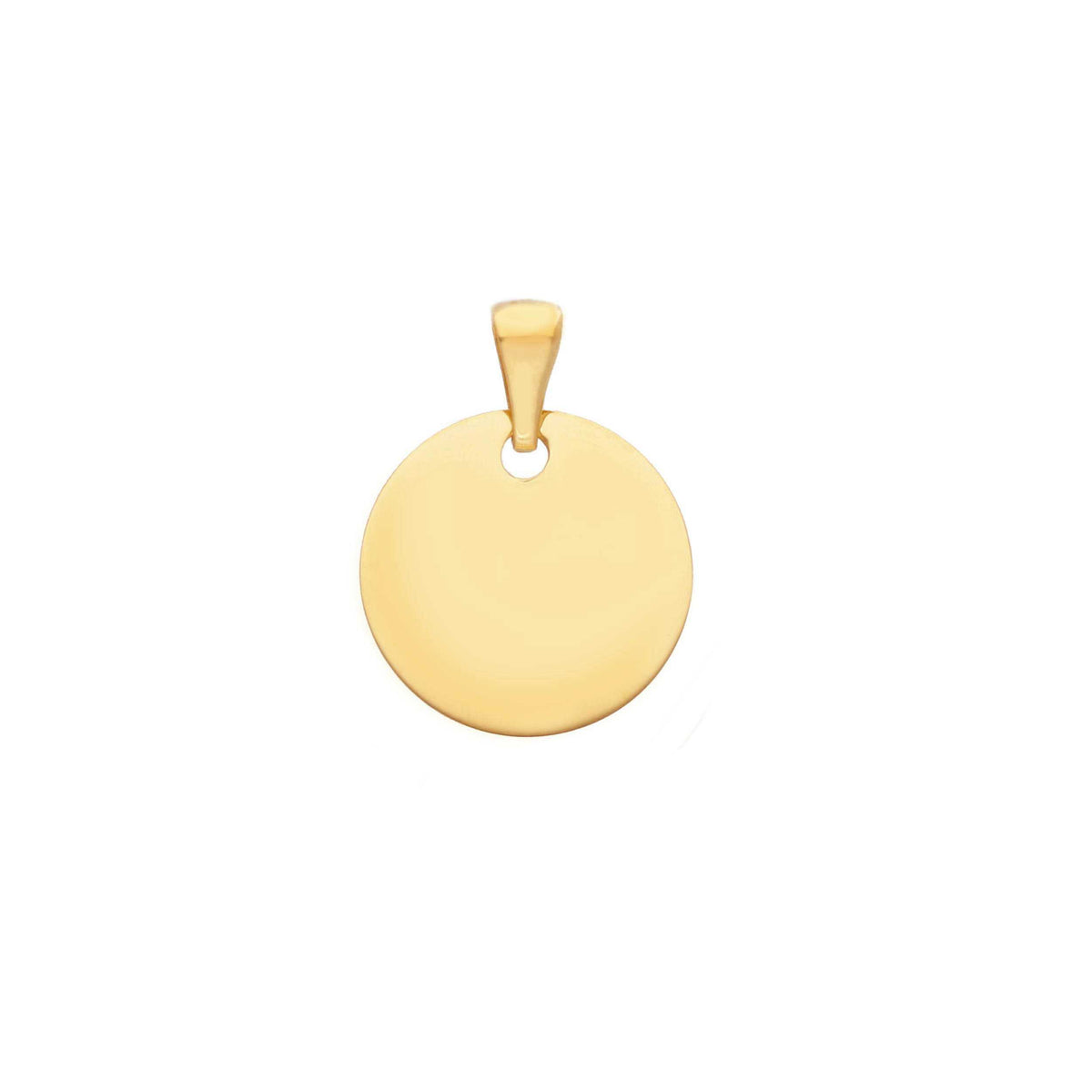 Ciondolo Medaglia Tonda in Oro Giallo