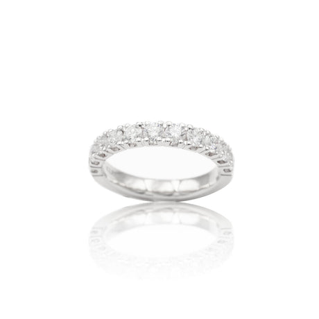 Anello Fedina Half Eternity Diamanti 0.67kt-Anelli-GRANARELLI-Gioielleria Granarelli