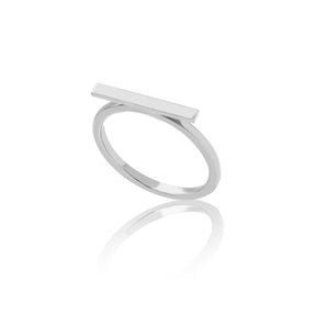anello minimal barretta oro bianco-Anelli-GRANARELLI-Gioielleria Granarelli