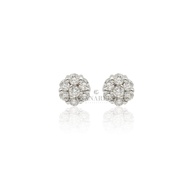 Orecchini Fiore diamanti 1.15kt-CRIVELLI-218-584G-Gioielleria Granarelli