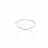 Anello Fedina Sottile In Oro Bianco-Anelli-CRIVELLI-Gioielleria Granarelli