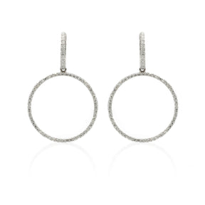 Orecchini Pendenti con Diamanti Motivo Rotondo-Orecchini-CRIVELLI-Gioielleria Granarelli