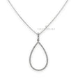 Collana Goccia diamanti in oro bianco-Girocolli-CRIVELLI-Gioielleria Granarelli