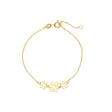 Bracciale Silhouette Fiori in Oro Giallo-Bracciali-GRANARELLI-Gioielleria Granarelli