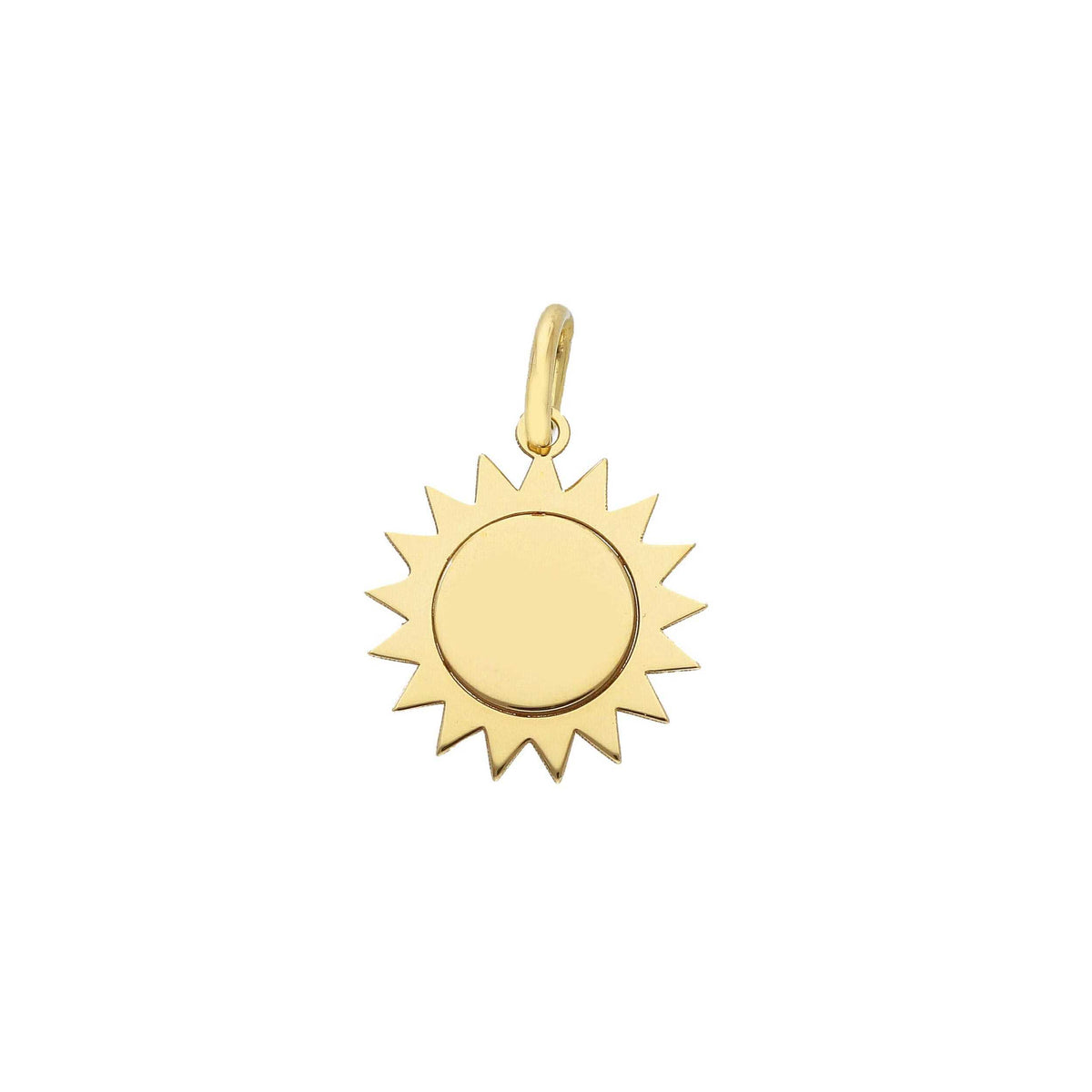 Ciondolo Sole in Oro Giallo