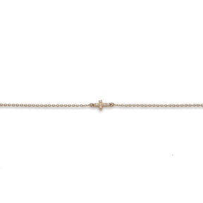 Bracciale Croce di Diamanti in Oro Rosa-Bracciali-BUONOCORE-Gioielleria Granarelli