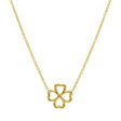 Girocollo con Quadrifoglio in Oro Giallo 9kt-Girocolli-GRANARELLI-Gioielleria Granarelli