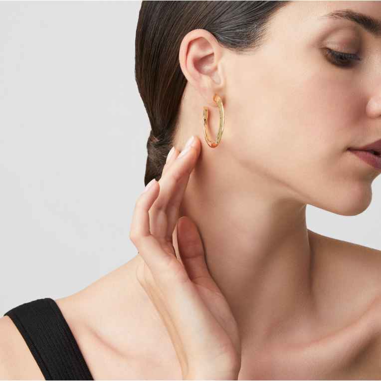 Orecchini Blade Light in Argento Dorato