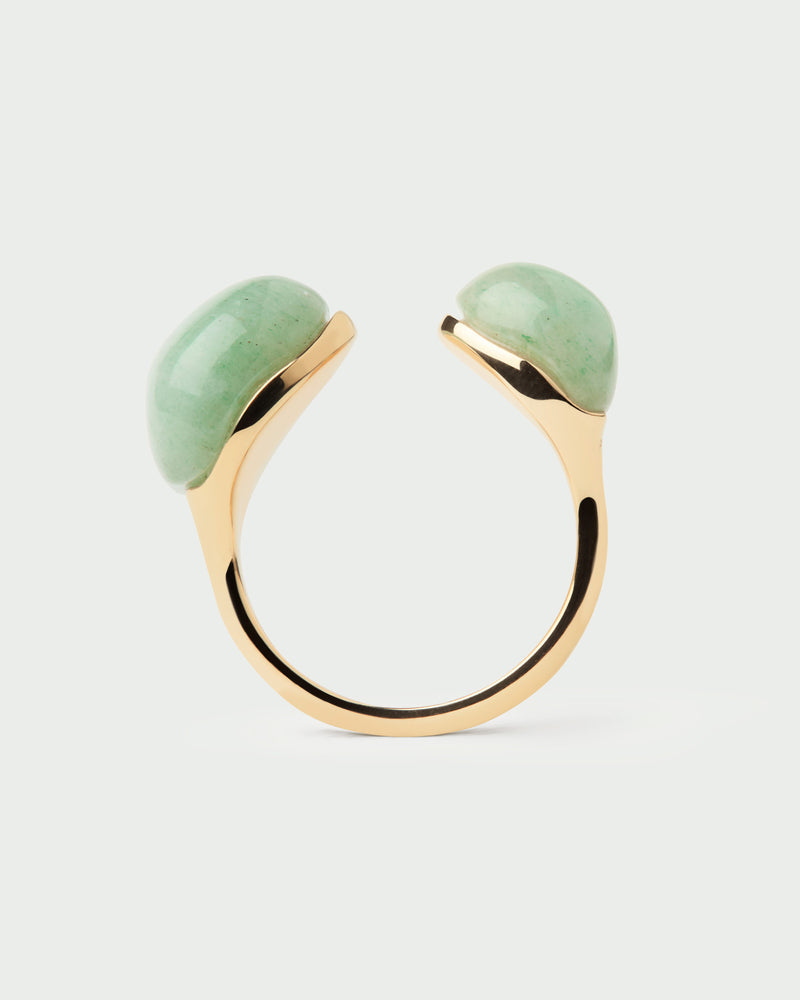 Anello Avventurina verde Gravity