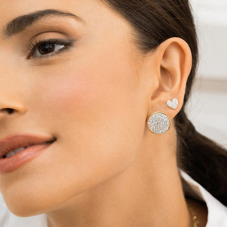 Orecchini Lobo Cerchio Pavè Oversize Stardust Ten-Orecchini-RUE DES MILLE-Gioielleria Granarelli