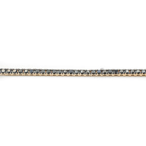 Bracciale Tennis Oro rosa e Diamanti Neri 3.60-Bracciali-CRIVELLI-Gioielleria Granarelli