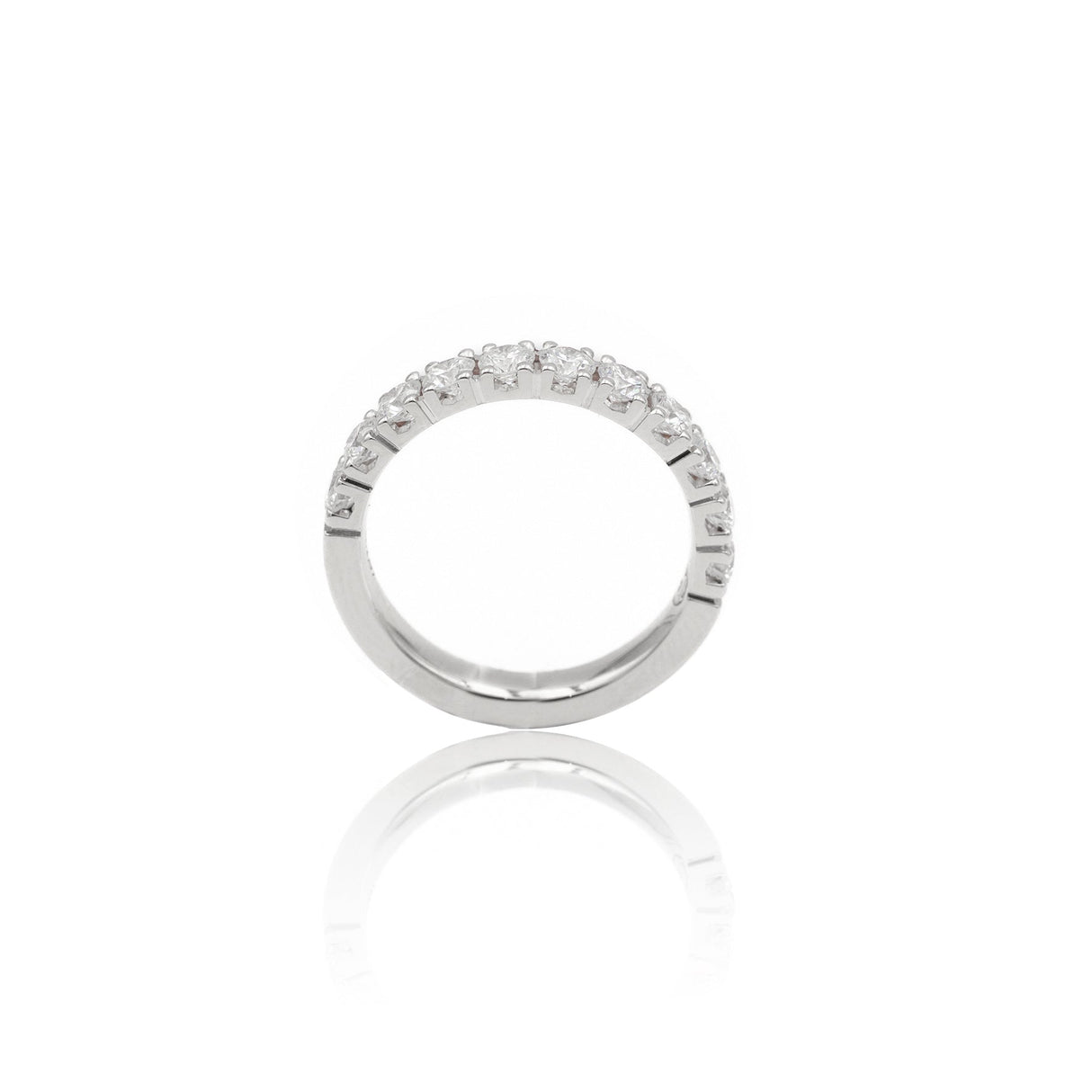 Anello Fedina Half Eternity Diamanti 0.58kt-Anelli-GRANARELLI-Gioielleria Granarelli
