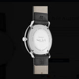 Max Bill Automatic Quadrante Argento Cinturino Pelle