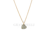 Girocollo Cuore Diamanti Brown in Oro Rosa
