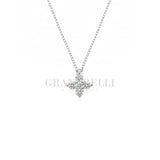 Girocollo mini fantasia in oro bianco