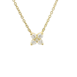 Collana Punto Luce Fiore Oro Giallo