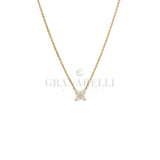 Collana Punto Luce Fiore Oro Rosa