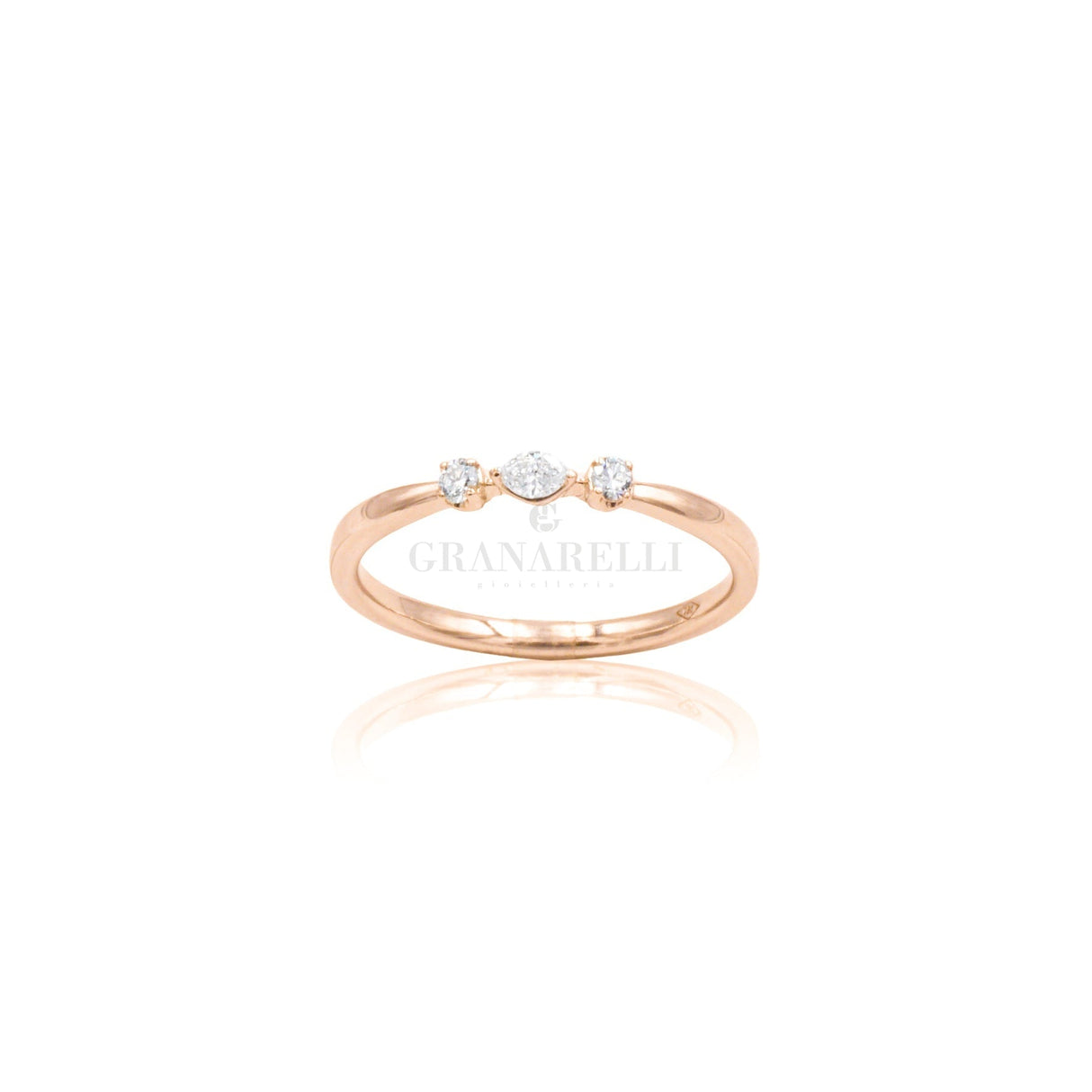 Anello Fantasia micro con Diamanti in Oro Rosa-Anelli-CRIVELLI-14-Gioielleria Granarelli