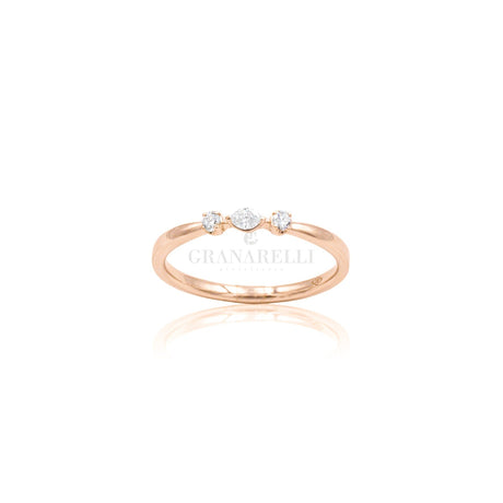 Anello Fantasia micro con Diamanti in Oro Rosa-Anelli-CRIVELLI-14-Gioielleria Granarelli