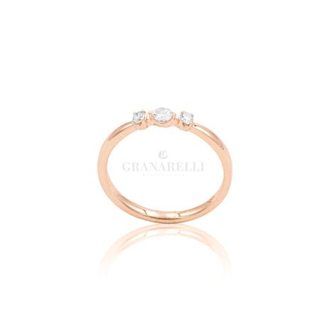 Anello Fantasia micro con Diamanti in Oro Rosa-Anelli-CRIVELLI-14-Gioielleria Granarelli