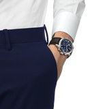 Chrono L Quarzo Blu Pelle 42mm