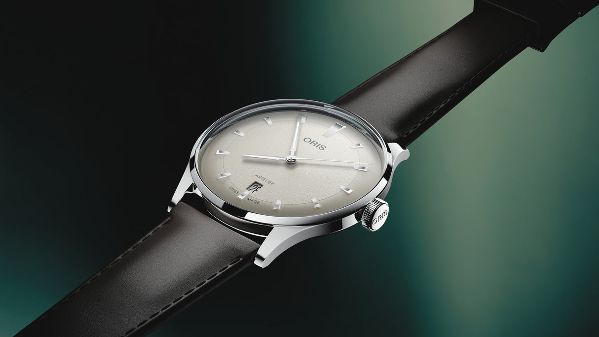 Artelier Date Automatico Bianco Pelle 38mm