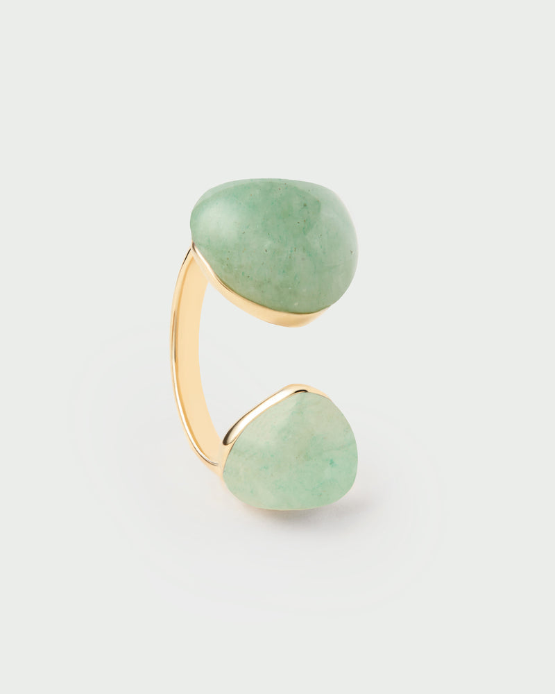 Anello Avventurina verde Gravity