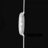 Max Bill Kleine Automatic Quadrante Argento Cinturino Acciaio