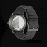 Max Bill Automatic Bauhaus Quadrante Nero Cinturino Pelle