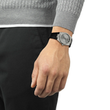 PRX Acciaio Damascato e Pelle 38mm