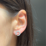 Orecchini Cerchi Diamanti 1.00kt In Oro Bianco