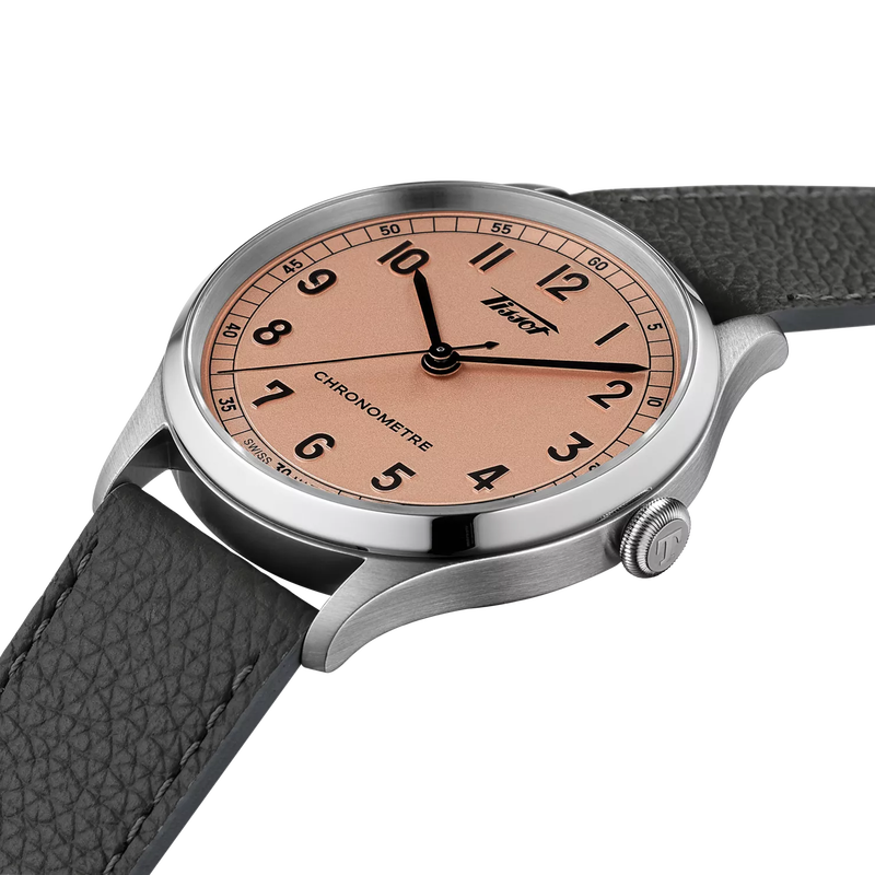 Heritage 1938 Automatico Cosc Pelle Grigia 39mm