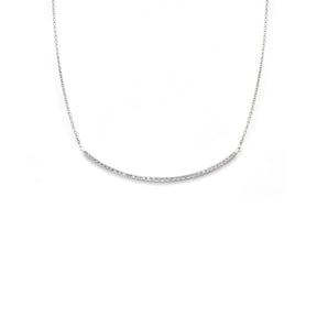 Collana barretta Ovale di diamanti in Oro Bianco-Girocolli-GRANARELLI-Gioielleria Granarelli