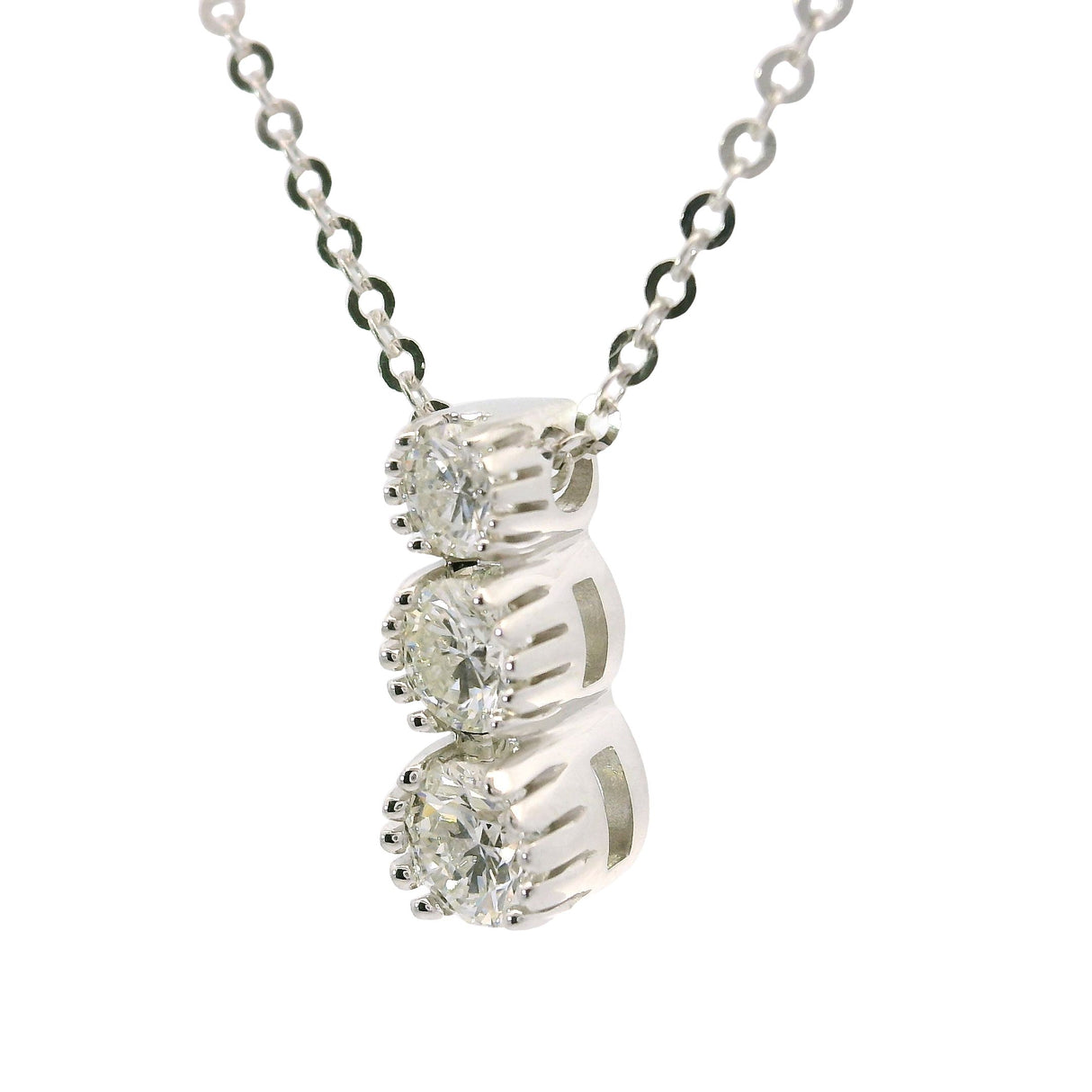 Musa scalar pendant in white gold and diamonds