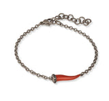 Charms Bracelet with Red Horn