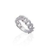 Anello Groumette in Oro Bianco e Diamanti 1.31kt-Anelli-GRANARELLI-Gioielleria Granarelli