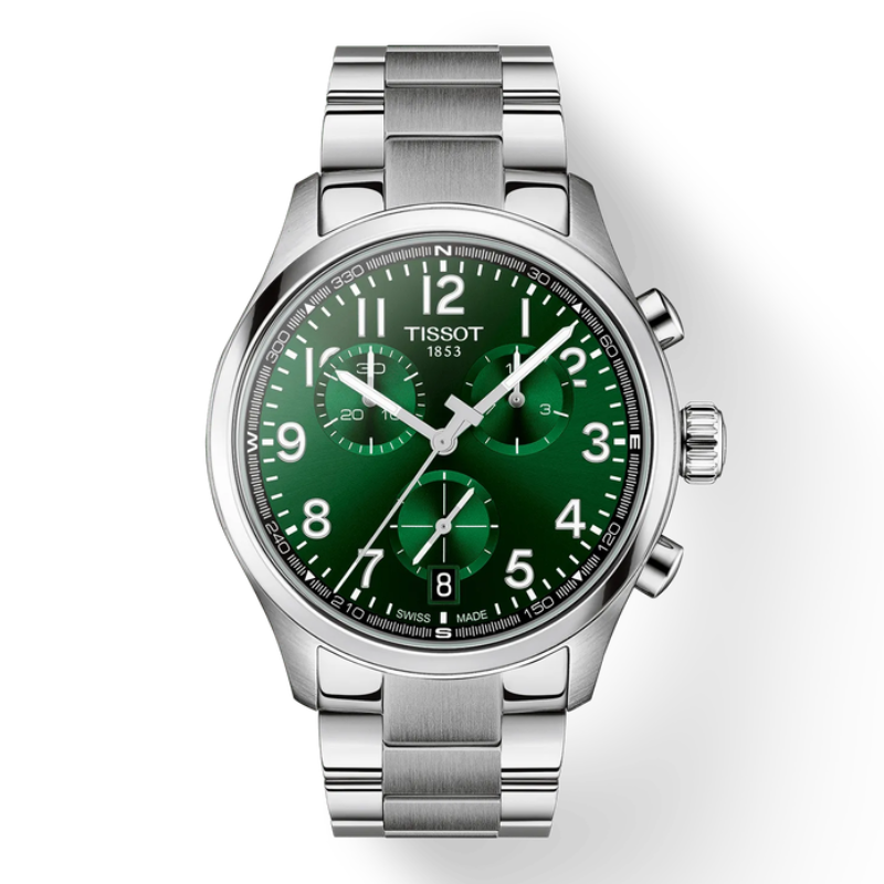 Chrono L Quarzo Verde Acciaio 42mm