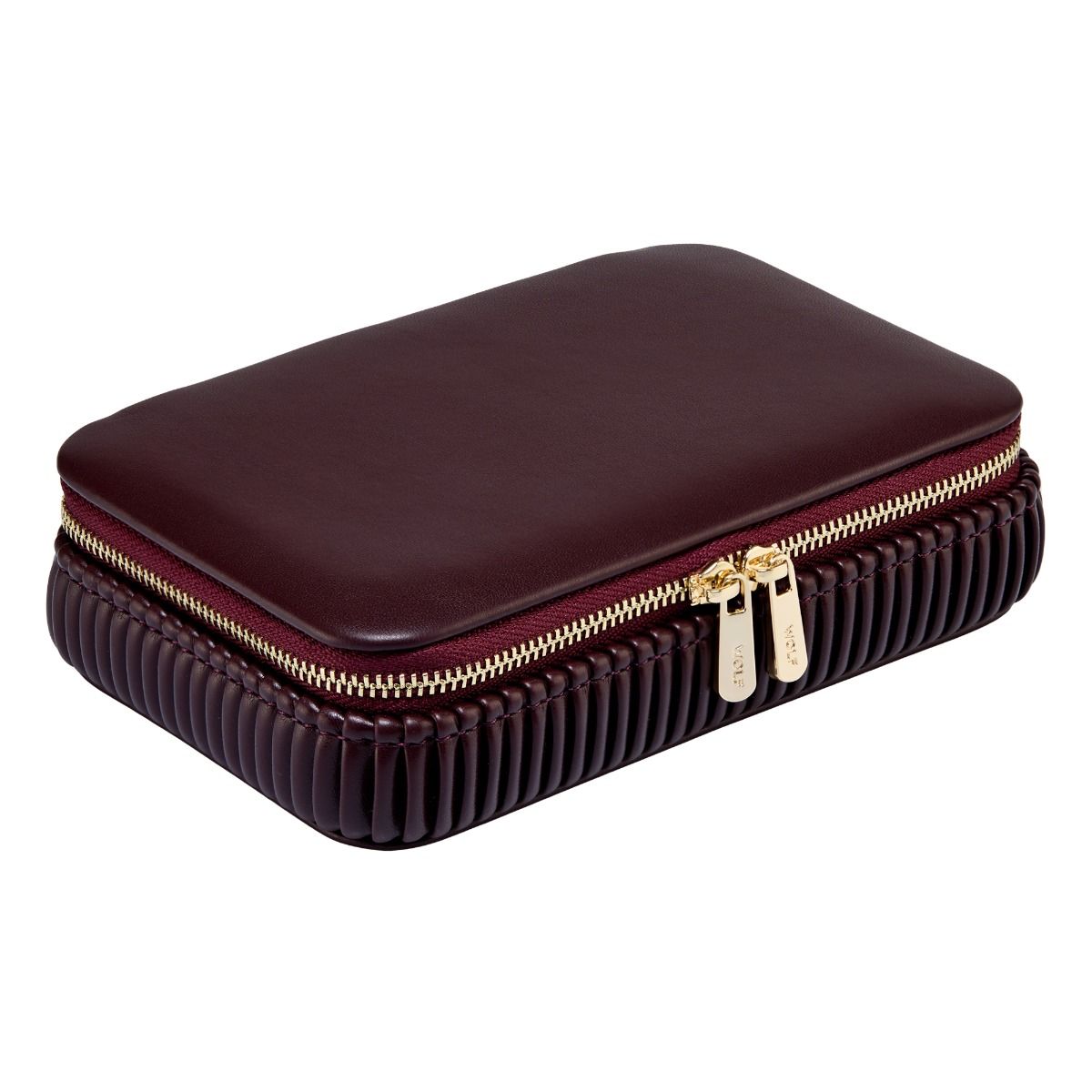 Astuccio Portagioie Bella Zip Bordeux