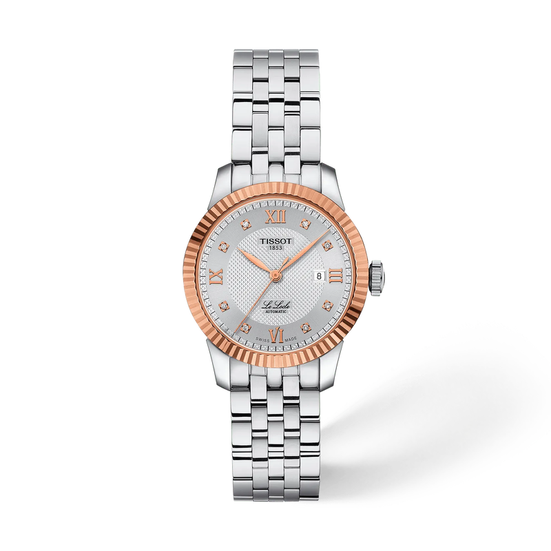 Le Locle Automatic Lady Oro Rosa 18kt con Diamanti