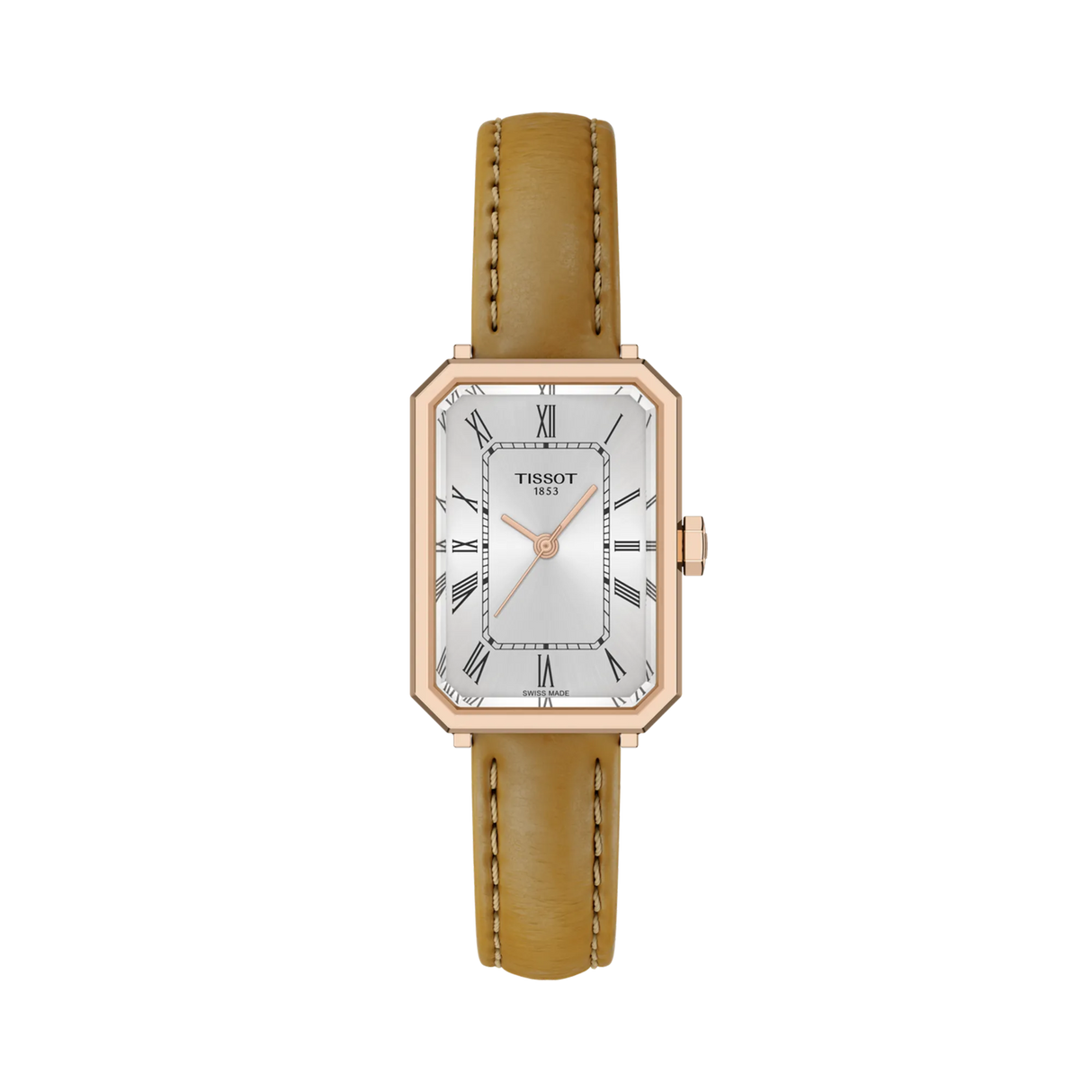 SRV Rettangolo Argento Pelle 30mm