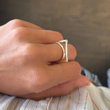 Anello incrocio in Oro Giallo 9kt