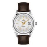 Visodate Automatico Argento Pelle 39mm