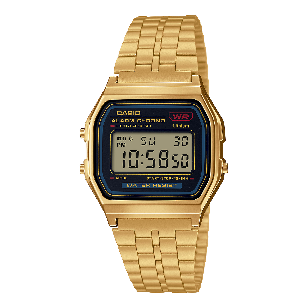 Casio Iconic Vintage Digitale Nero Dorato